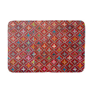 Antique Vintage Colorful Oriental Dhurrie Rug