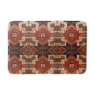 Antique Vintage Colorful Oriental Persian Rug Bath