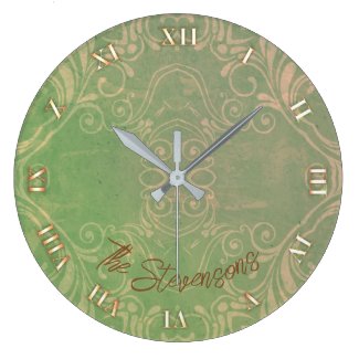 Antique Vintage Distressed Light Green And Beige 