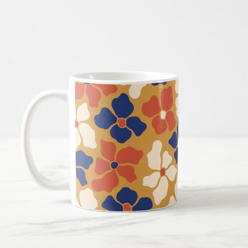 Antique Vintage Floral Seamless Patterns Colorful Coffee Mug