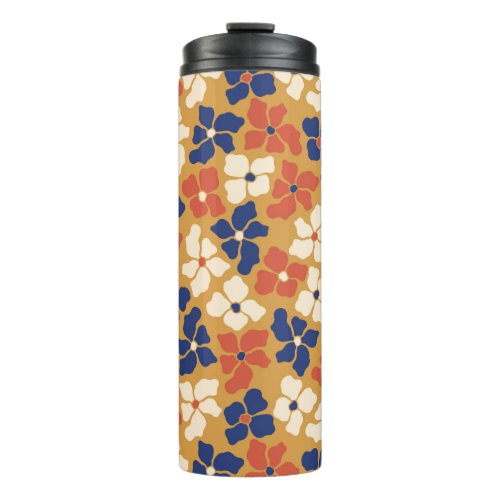 Antique Vintage Floral Seamless Patterns Colorful Thermal Tumbler