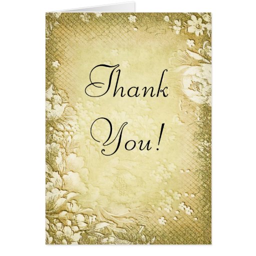 Vintage Wedding Thank You Cards 7