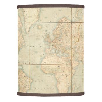 Antique Vintage Map Of The World Lamp Shade by HydrangeaBlue at Zazzle