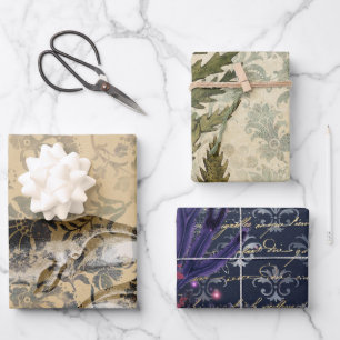 Antique Vintage Nautical Wrapping Paper Sheets