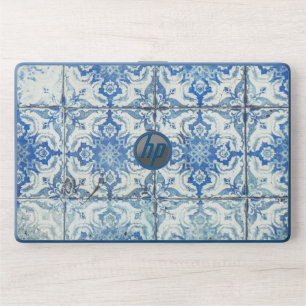 Antique Vintage Portuguese Tiles Pattern - Azulejo HP Laptop Skin