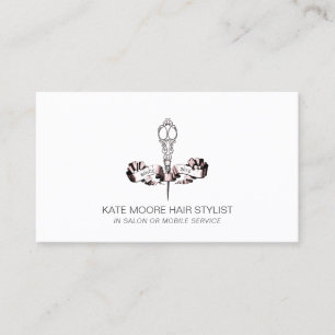 Antique Vintage Scissors Hair Stylist Business Card