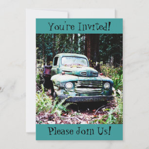 Antique Vintage Truck Retirement Party Invitation