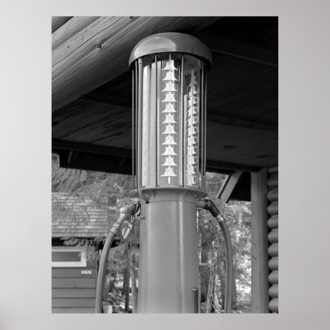 Antique Visible Gas Pump Poster (Front)