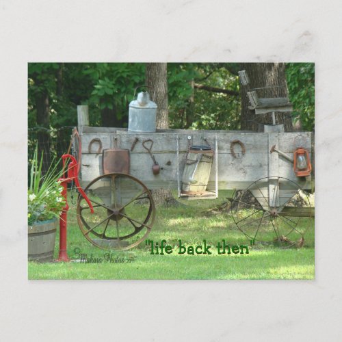 Antique Wagon  Supplies postcard_customize Postcard