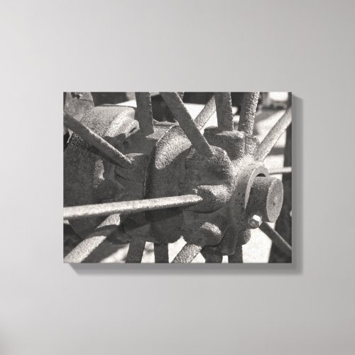 Antique Wagon Wheel Canvas Print