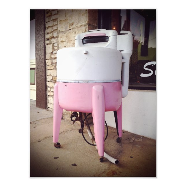 Antique Washing Machine Photo Print (Front)