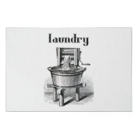 antique Washing machine vintage illustration Faux