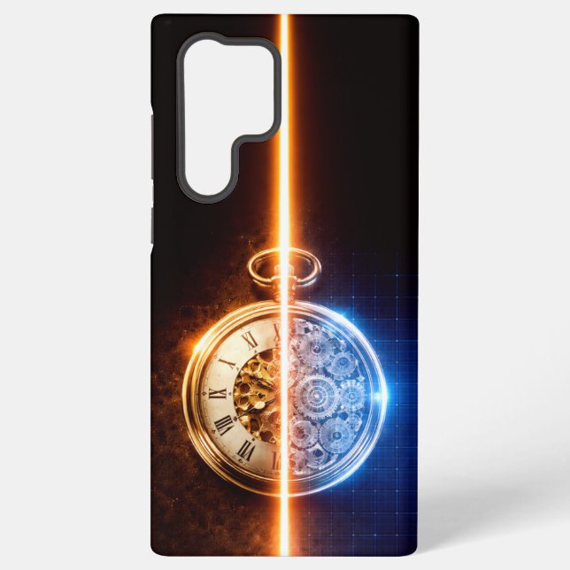 Antique Watch Blueprint Samsung Galaxy Case (Back)