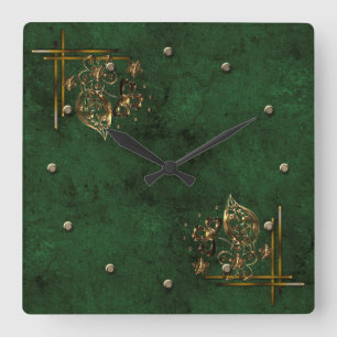 Antique watch square wall clock