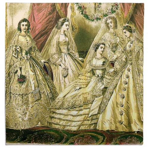 Antique Wedding Bridal Cloth Napkin