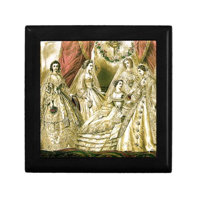 Antique Wedding Bridal Keepsake Box (Front)
