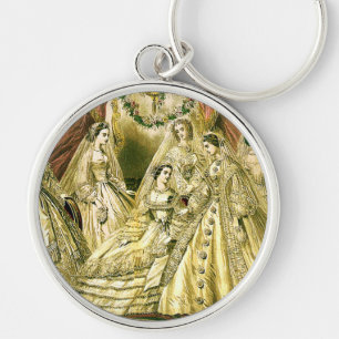 Antique Wedding Bridal Keychain