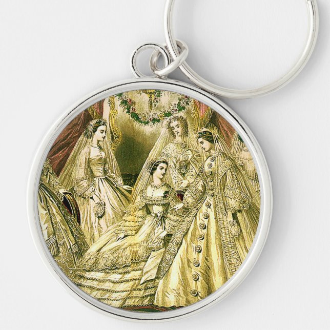 Antique Wedding Bridal Keychain (Front)