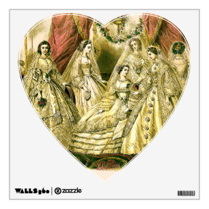 Antique Wedding Bridal Wall Decal