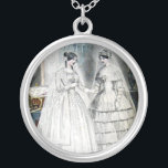 Antique Wedding Dresses Silver Plated Necklace<br><div class="desc">Vintage dresses for vintage brides - these dresses are from the 1880s.</div>