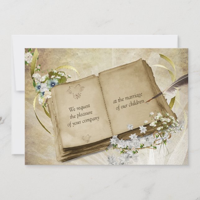 Antique Wedding Invitation (Front)