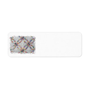 Antique Wedding Ring Quilt Art Labels