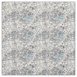 Antique West End Map London Fabric