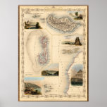 Antique Western Isles Map Poster at Zazzle