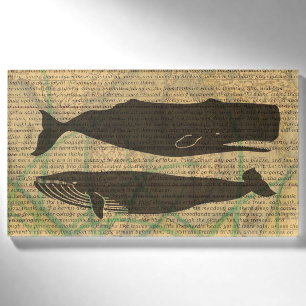  Antique Whale Nautical Vintage Ocean Sea Life  Name Tag