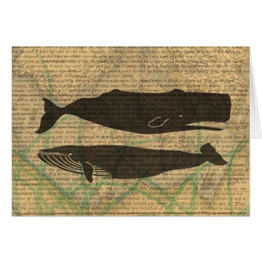 Antique Whale Nautical: Vintage Sea Life (Front Horizontal)
