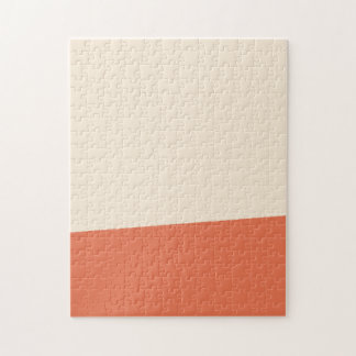 Antique White and Burnt Sienna Solid Colors Jigsaw Puzzle