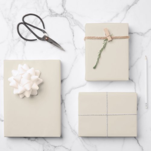Antique white beige  Wrapping Paper Sheets