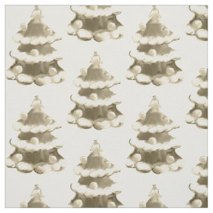 Antique White Christmas Tree Fabric By Bbillips Antique White Christmas Tree Fabric By Bbillips