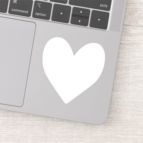 Antique White Heart Sticker