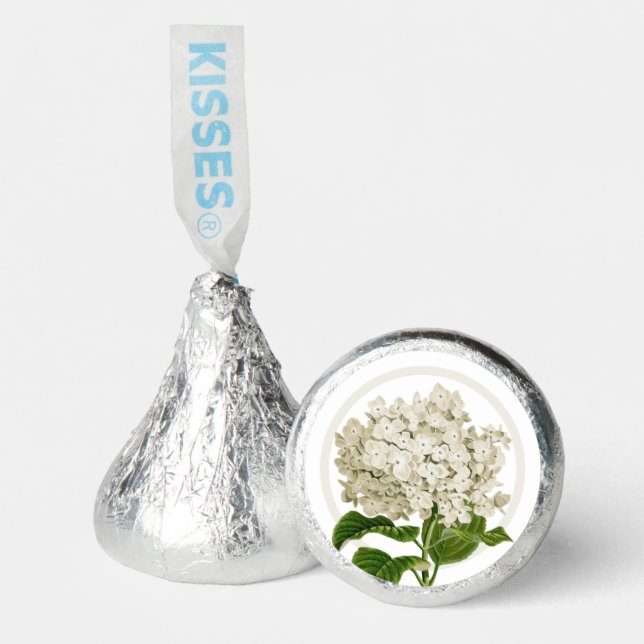 Antique White Hydrangea and Circle Shower Favor (Front)