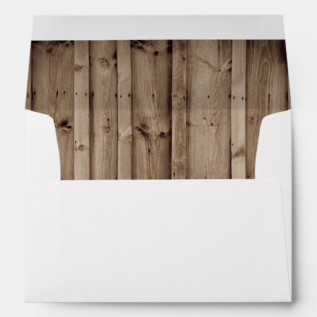 Antique White  Lace Wedding 5x7 Envelope (Back (Bottom))