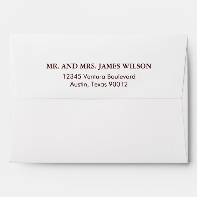 Antique White  Lace Wedding 5x7 Envelope