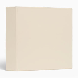 Antique White (solid color) 3 Ring Binder
