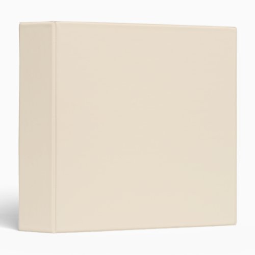 Antique White solid color  3 Ring Binder