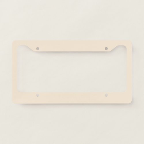 Antique White Solid Color License Plate Frame