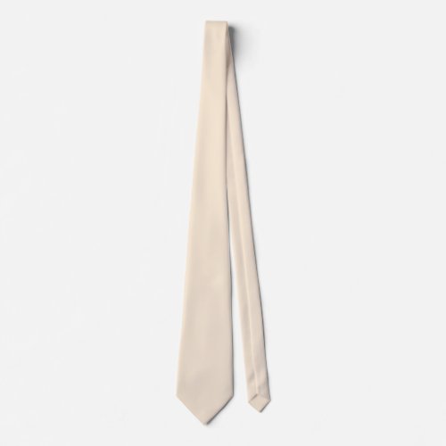 Antique White Solid Color Neck Tie