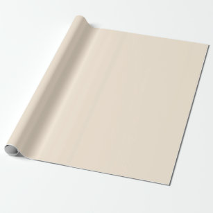 BONA FIDE BEIGE Neutral solid color Wrapping Paper by NOW COLOR