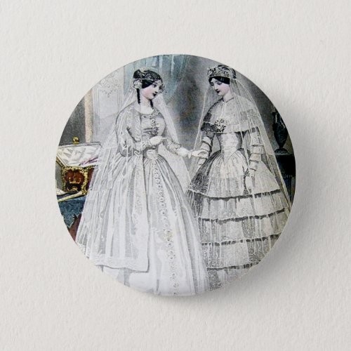 Antique White Wedding Dresses Button