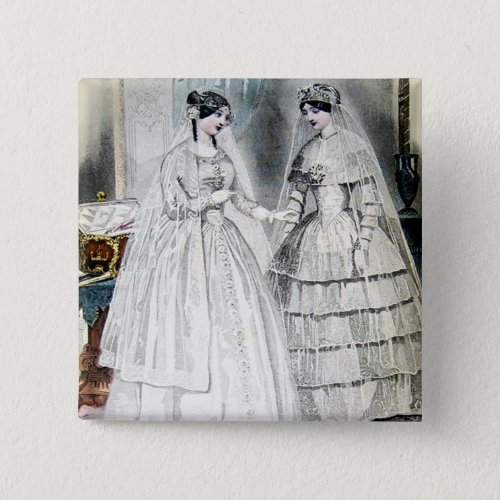 Antique White Wedding Dresses Button