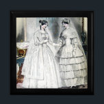 Antique White Wedding Dresses Gift Box<br><div class="desc">These lovely brides are wearing wedding dresses from 1850.</div>