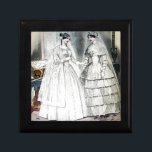 Antique White Wedding Dresses Jewelry Box<br><div class="desc">These lovely brides are wearing wedding dresses from 1850.</div>