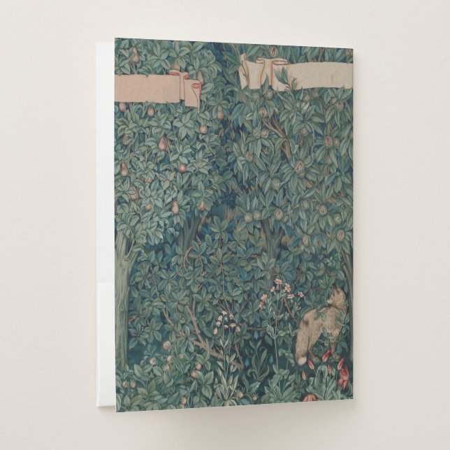 Antique William Morris Tapestry  Pocket Folder (Back)