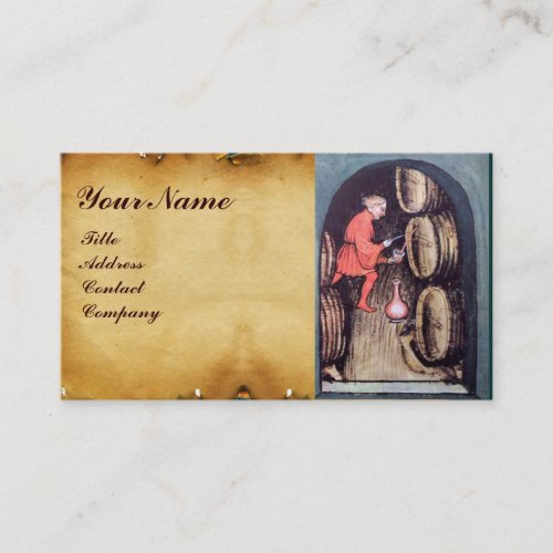 ANTIQUE WINE CELLAR  MONOGRAM BUSINESS CARD