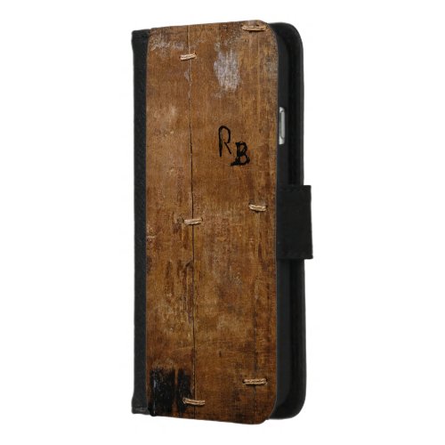 Antique Wood Phone Case wout Initials