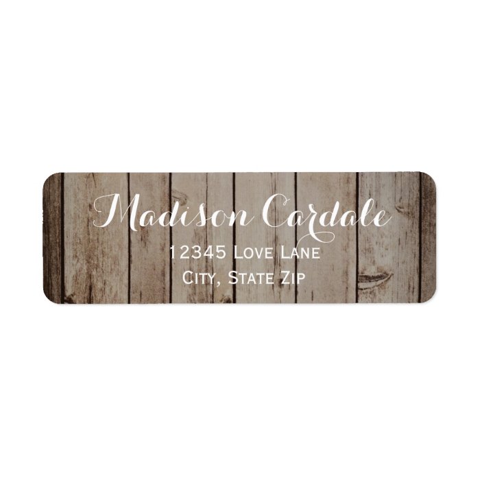 Antique Wood Rustic Country Return Address Labels Zazzle